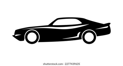 Side View Car Silhouette Icon Stock Vector (Royalty Free) 2277439635 ...