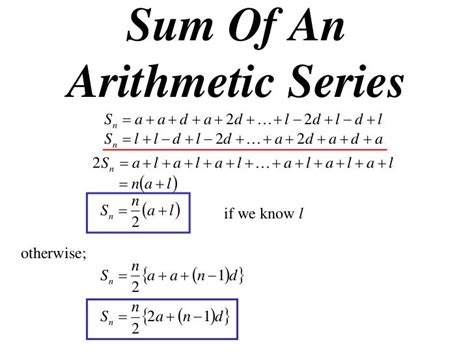 11X1 T10 05 sum of an arithmetic series