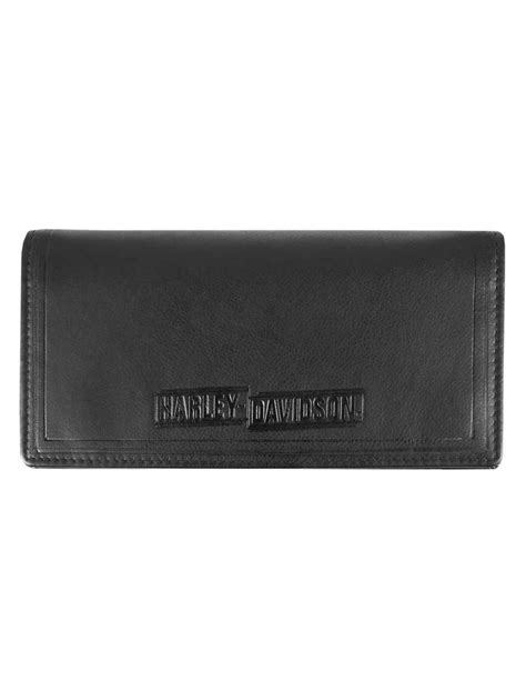 Harley-Davidson Mens Drag Race Bi-Fold Trucker Leather Wallet w/ RFID HDMWA11676, Harley ...