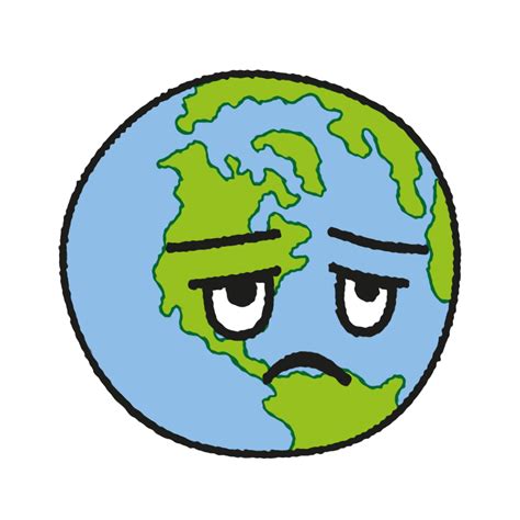 Sad Planet Earth Sticker by Friends of the Earth for iOS & Android | GIPHY