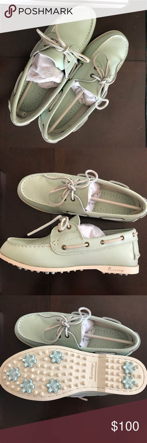 Canoos Women's Boat Shoe Golf Shoes - Dusty Mint | Womens boat shoes ...