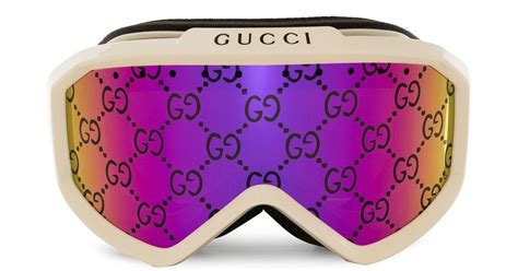 Gucci Monogram-print Ski goggles in Purple | Lyst UK