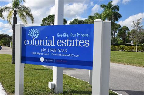 Manufactured Home Park in Lake Worth | Colonial Estates