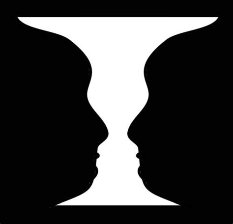 Easy Two Faces or Vase - Optical Illusion | Genius Puzzles