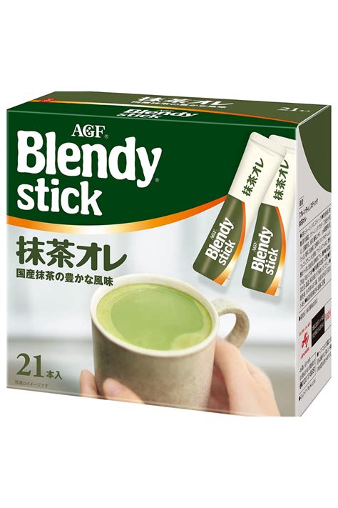 AGF Blendy Stick Matcha Green Tea au lait Milk 21packs Japan【2022】