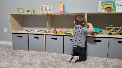 How To Build Your Own DIY Playroom Storage Shelves - Big Living ...