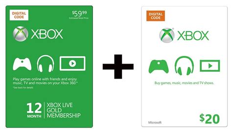 Buy A Year Of LIVE Gold, Get A $20 Xbox Gift Card