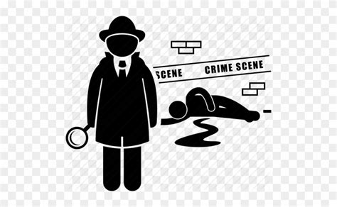 Crime Scene Chalk Outline - Investigator Icon - Free Transparent PNG ...