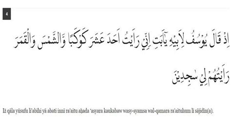 Arti Surat Yusuf Ayat 4 Lengkap Beserta Tafsir, Cerita Nabi Yusuf A.S Soal Mimpinya ...