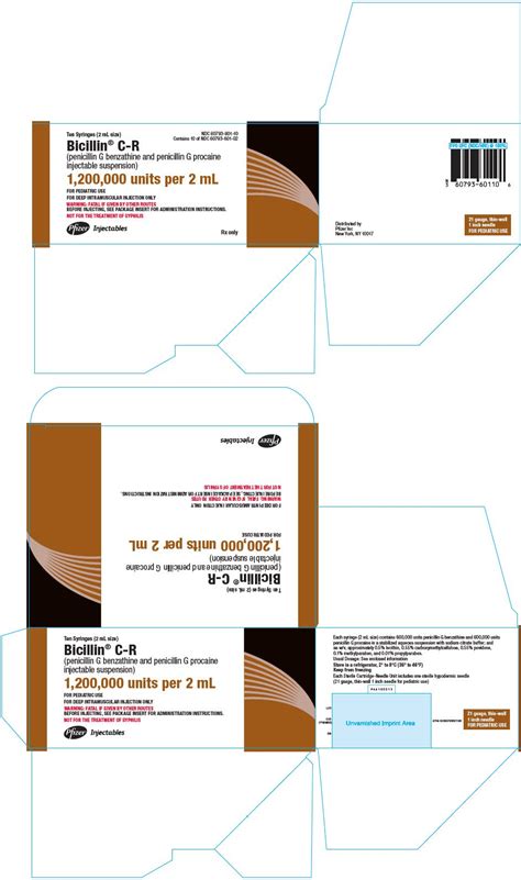 Bicillin C-R - FDA prescribing information, side effects and uses