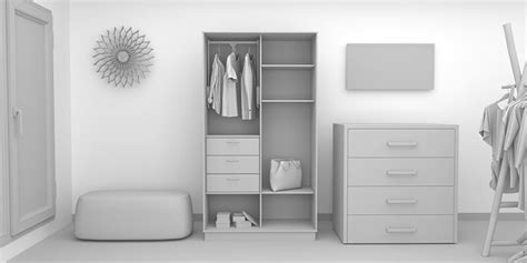 Closet Rendering: A Complete Process Of A Furniture Rendering Project