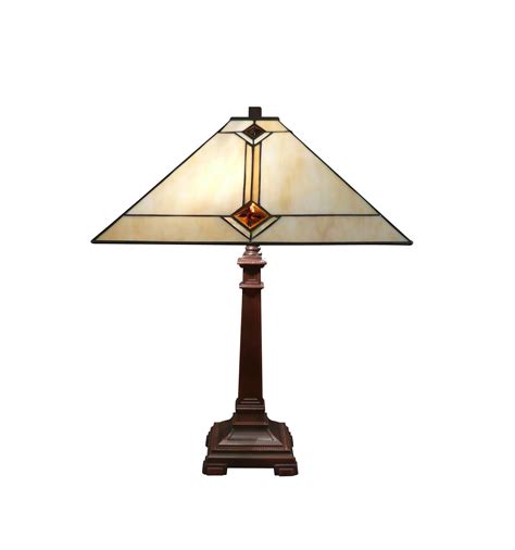 Mission Style Tiffany Lamp - Tiffany Lighting