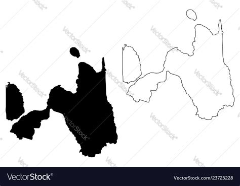 Northern mindanao region map Royalty Free Vector Image