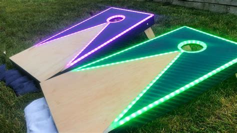 How To Make An LED Cornhole Board!!! | Доски для корнхола, Корнхол ...