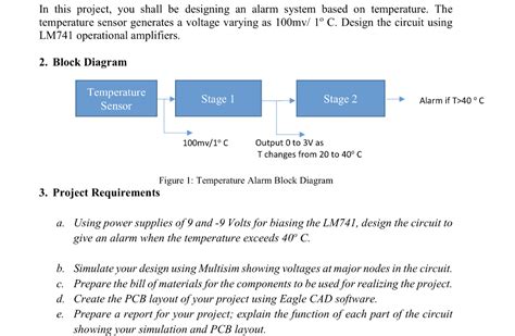 In this project, you shall be designing an alarm | Chegg.com