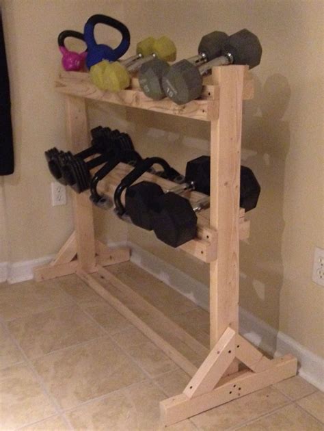 Woodworking Projects Shelves 2x4 dumbbell rack.Woodworking Projects ...