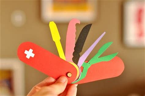 DIY Paper Swiss Army Knife Craft for Kids - Cool! | DIY Crafts + Tutorials | Pinterest | For ...