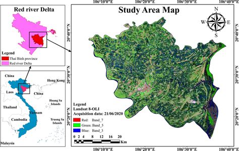 Study area map of Thai Binh province | Download Scientific Diagram