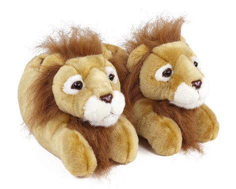 Lion Slippers | Plush Lion Animal Slippers