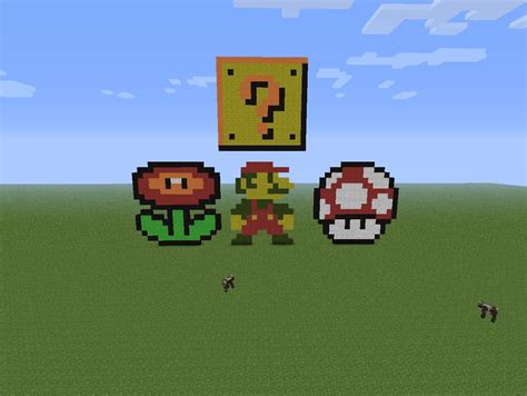 SUPER MARIO PIXEL ART! Minecraft Blog