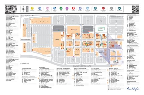 Downtown Summerlin Mall - Eat, Shop, Play | 2017 [Map] (Hours)