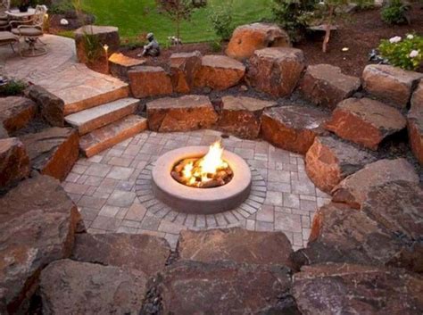 31 Fabulous Stone Fire Pit Design And Decor Ideas - MAGZHOUSE