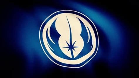 The animation of the flag of the Jedi Order Symbol. The star Wars theme. Editorial only use ...