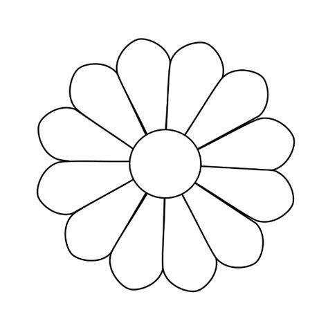 Flower With 12 Petals Template | Best Flower Site