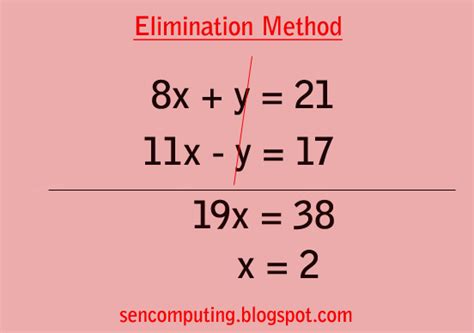 Linear Equation Elimination Method Solver - Tessshebaylo