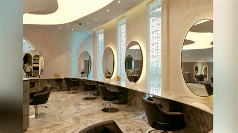 Luxury Modern Beauty Salon Furniture Beauty Salon Reception Desks Chairs Hair Salon Mirrors ...