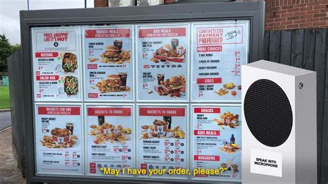 Kfc Drive Thru Menu