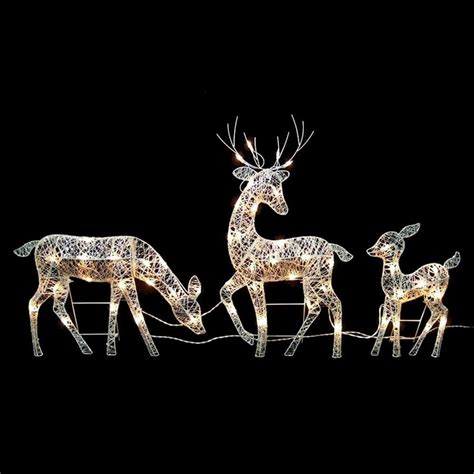 Northlight 3-Pack 30-in Reindeer Reindeer with Clear Incandescent ...