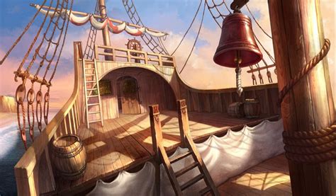 Ship stern, hidden object game/hopa game | Episode interactive backgrounds, Hopa, Anime pirate