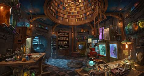 ArtStation - Monster Ego Studios, shawn lee | Fantasy shop, Fantasy art landscapes, Fantasy rooms