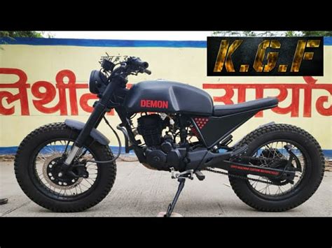 KGF Bike|Rocking Star Yash|Karizma Modified into KGF Bike By Dirt ...