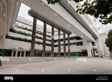 Canadian Embassy building courtyard - Washington, DC USA Stock Photo - Alamy