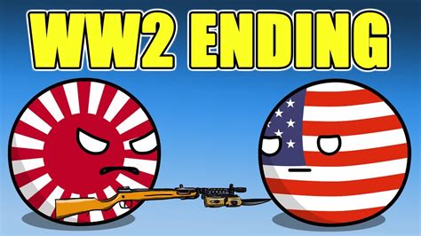 Japan vs America, WW2 ending - Countryballs - YouTube