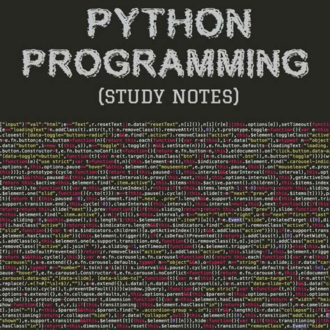 Python Programming Language (Handwritten) Study Notes