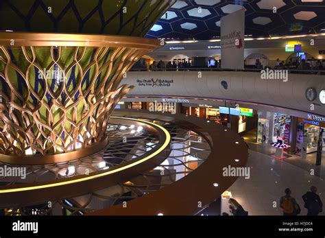 Inside Abu Dhabi International Airport Departure Lounge, United Arab Emirates Stock Photo - Alamy