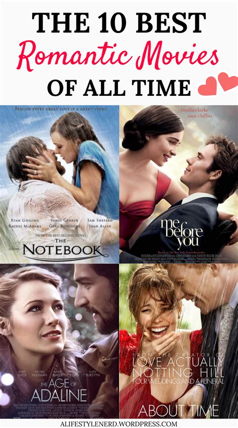 Top 10 Romantic Movies of all Time | Top romantic movies, Best romantic movies, Romantic movies