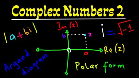 Complex Numbers 2 - Argand Diagram - Polar Form - YouTube