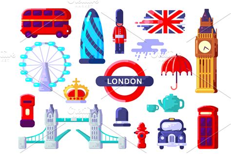 London Icon Set | Custom-Designed Icons ~ Creative Market