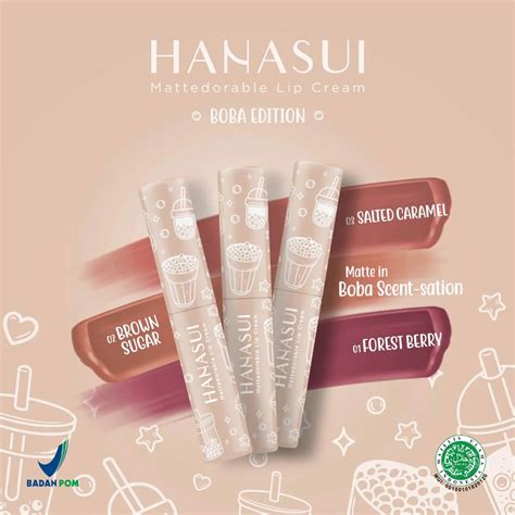 Jual Hanasui Lip Cream - 01 Forest Berry - Raena Beauty | Platform Reseller and Dropship ...