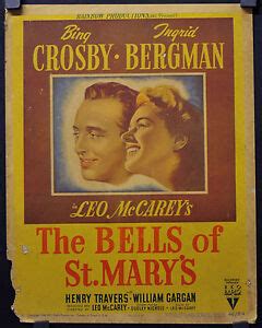 BELLS OF ST. MARY'S 1946 ORIG 14X22 WC MOVIE POSTER BING CROSBY INGRID BERGMAN | eBay