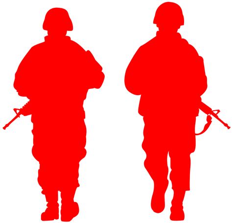 Saluting Soldier Silhouette | Free vector silhouettes