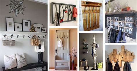 28 Eye Candy Coat Rack Ideas You Will Be Hooked On | Diy clothes rack ...