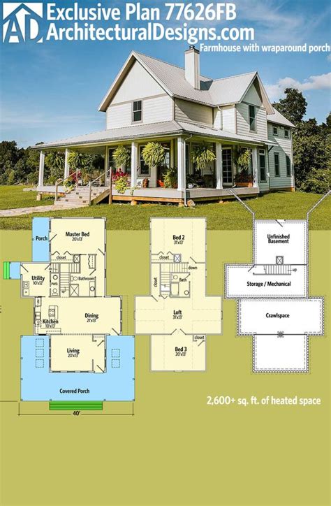 49+ Farmhouse Bungalow Plans Images