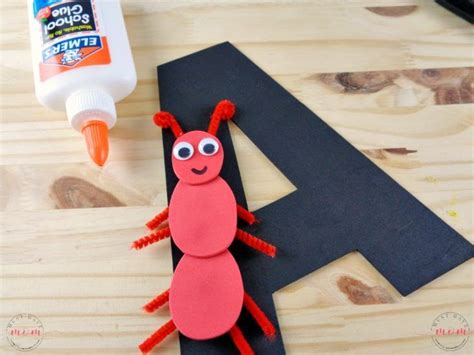 Letter of the Week preschool activities! Letter recognition Letter A craft idea with free ...