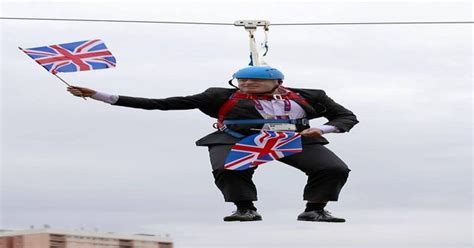 PsBattle: Boris Johnson hanging from a zipline : photoshopbattles