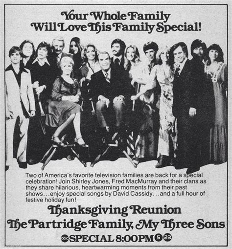 A Thanksgiving Reunion with the Partridge Family and My Three Sons (TV Movie 1977) - IMDb